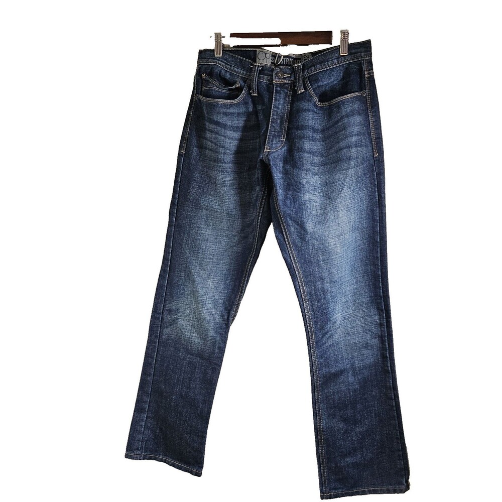 Ocean Pacific OP Mens Slim Straight Blue Jeans Denim 32 x 32
